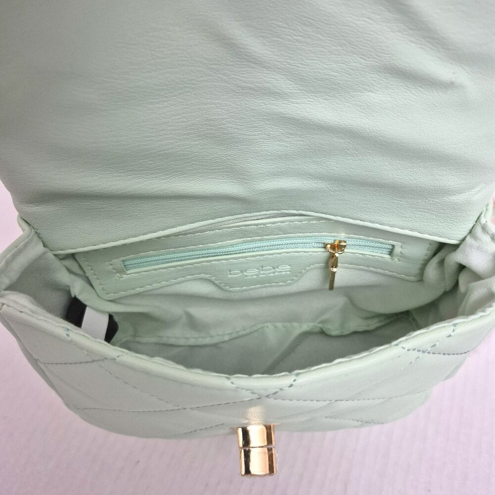 Bebe Wyatt Shoulder Bag Top Handle & Strap - Color: Mint - New with Tags - Picture 7 of 10